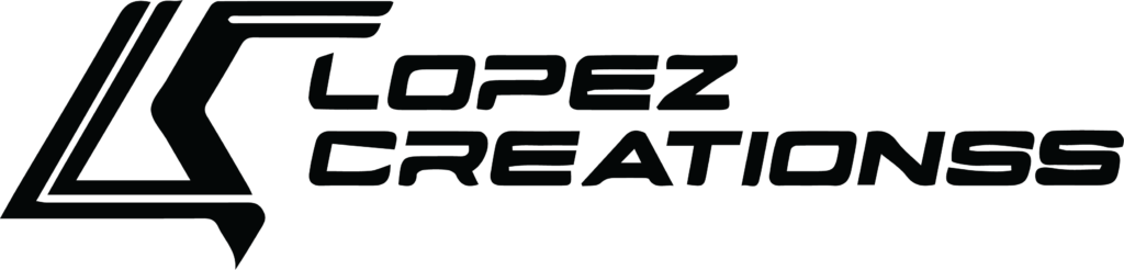 Lopez Creationss Black Logo Translucent
