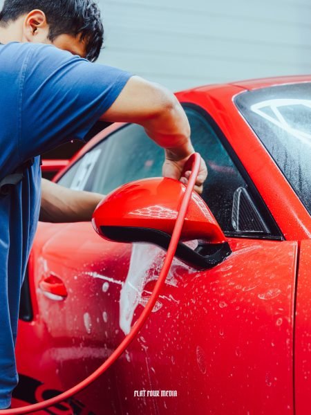 Sports sedan paint protection film install, Michigan